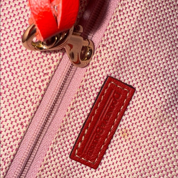 Dooney & Bourke Large Chiara Bag in Zebra with Red Leather Trim preowned - Picture 8 of 17